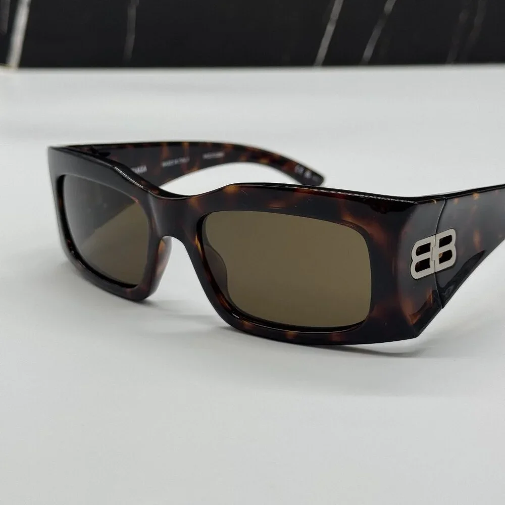 NEW BALENCIAGA SUNGLASSES HAVANA UNISEX EYEWEAR BALENCIAGA BB0291S 003